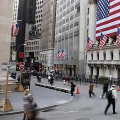 Fachada de la Bolsa de Nueva York