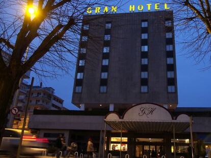 Exterior del Gran Hotel de Lugo, que &Aacute;ngel de Cabo compr&oacute; a la familia de Mart&iacute;nez N&uacute;&ntilde;ez.