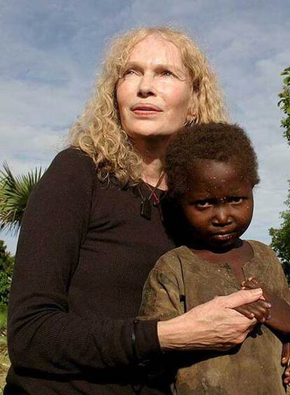 Mia Farrow en Bossangoa.