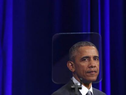 Barack Obama en una ceremonia en Washington el 27 de febrero. 