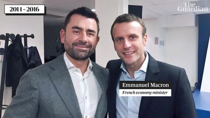 Mark MacGann con Emmanuel Macron