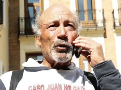 Francisco Holgado, a su llegada a Madrid el pasado octubre.