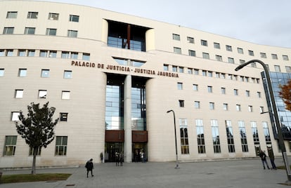 Fachada del Palacio de Justicia de Navarra, en una imagen de archivo.