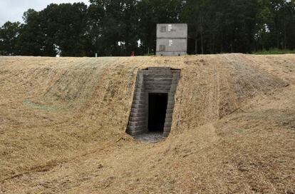 Entrada a la cueva artificial para mam&iacute;feros en Tennessee.