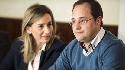 El secretario de Organización del PSOE, César Luena, ayer en Toledo.