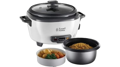 View of the Russell Hobbs rice cooker on sale on Amazon.