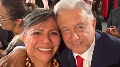 AMLO y Salma Luévano