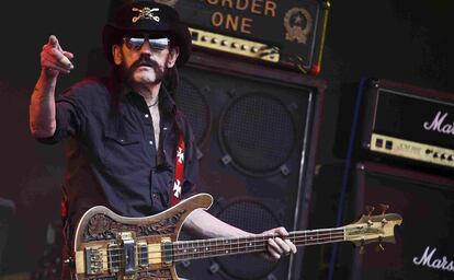 Ian Fraser 'Lemmy' Kilmister durante una actuación en Somerset (Reino Unido), en 2015.