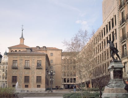 Vista de la plaza del Rey en Madrid donde se ubica el Ministerio de Cultura.  