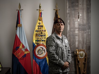 Pedro Sanchez in his Bogotá office on June 16, 2023.