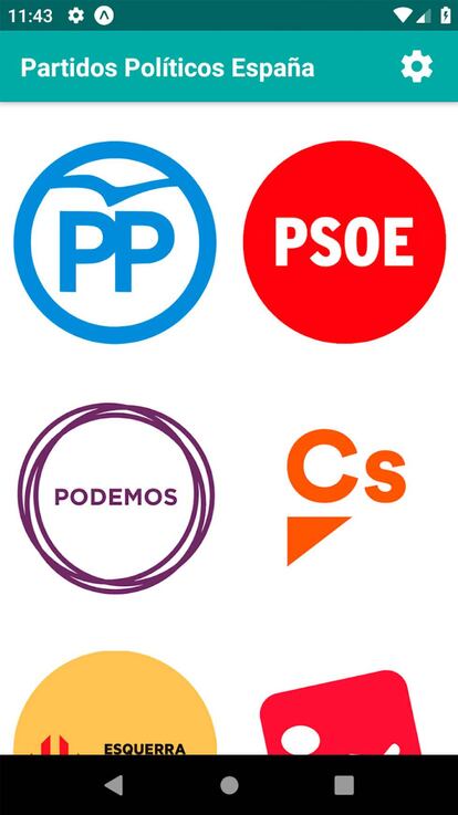 Con está App podrás consultar los datos más relevantes de cada partido político.