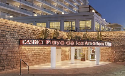 Entrada del casino Playa de las Americas en Adeje (Tenerife).