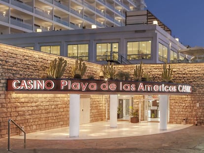 Entrada del casino Playa de las Americas en Adeje (Tenerife).