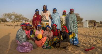 El equipo de fútbol femenino del campo de refugiados de Dar es-Salam.