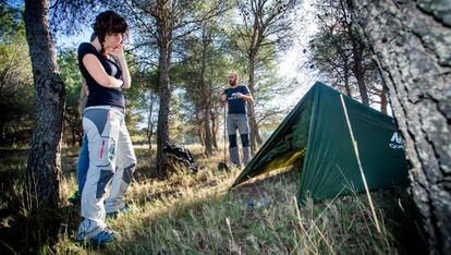 Acampada de la agencia Locura de Vida, en Aragón.