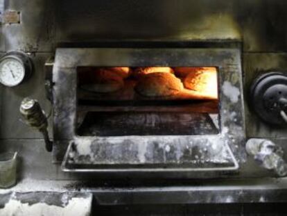 Horno de leña de El Museo del Pan Gallego.