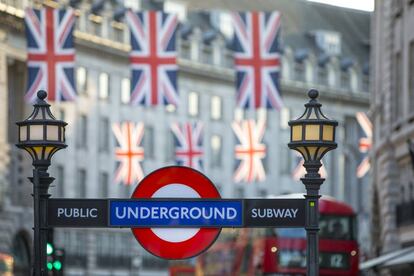 Entrada al metro de Londres.