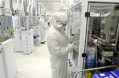 Instalaciones para la fabricación de chips genéticos.