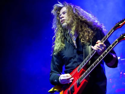 Dave Mustaine, en una actuació con Megadeth.