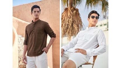 Esta camisa de lino para hombre combina con todo y está disponible en 30 colores.