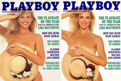 Lisa Matthews fue elegida ‘playmate’ del año 1991. “Una vez se publicó mi primera portada, recuerdo viajar y que la gente se me acercara. Siempre decían: ‘Eres Lisa, ¿verdad? Creo que te he visto en una revista de tirada nacional’. Y yo les contestaba: ‘¿Ah, sí? ¿En cuál?’. ¡Para que lo dijeran! Si tenían las narices para acercarse a decirme algo, debían ser capaces de decir ‘Playboy”, recuerda. Un detalle: el sitio más divertido donde vivió esta anécdota cuenta que fue en el Vaticano.