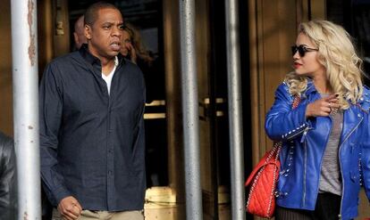 Jay- Z y Rita Ora en Nueva York, en febrero de 2012. 