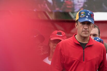 El entonces vicepresidente de Venezuela y ahora exministro de Petróleos Tareck El Aissami en Caracas, Venezuela