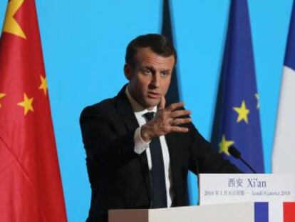 El presidente francés propone una nueva alianza entre Francia y China por  el futuro del mundo 