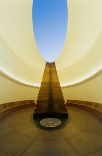 Instalación de James Turrell en el desierto de Arizona.