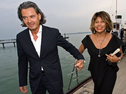 Tina Turner, con su ya marido Erwin Bach.