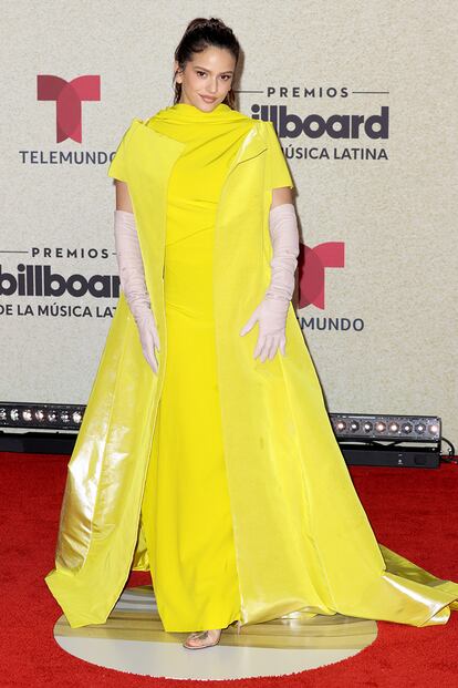 Rosalía a su llegada a los premios Billboard de la Música Latina.