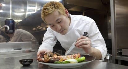 El chef japonés Keisuke Kobayashi, en París, en 2011.