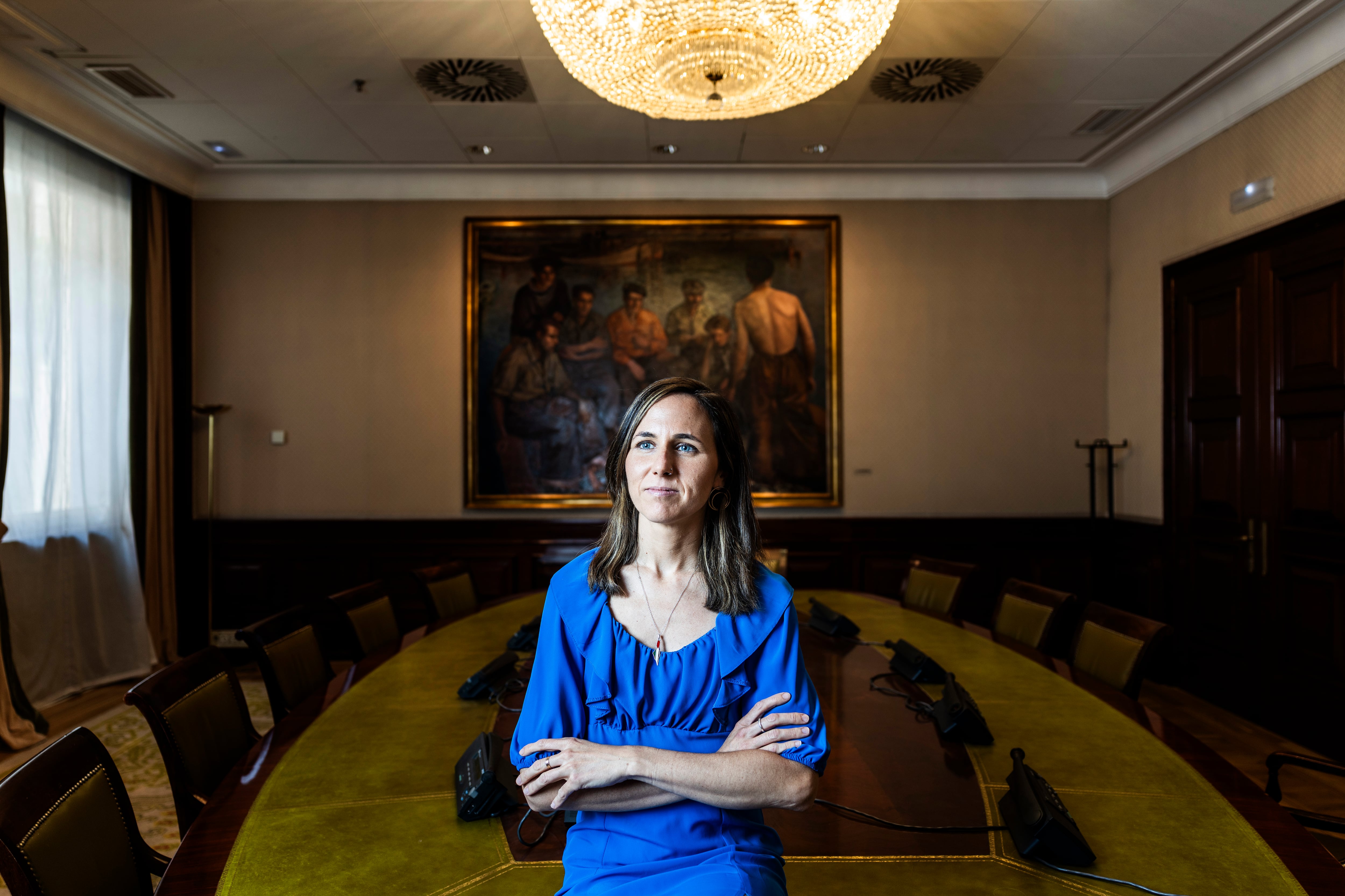Ione Belarra, secretaria general de Podemos, en el Congreso. 