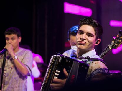 Rubén Lanao durante un concierto.