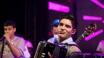 Rubén Lanao durante un concierto.