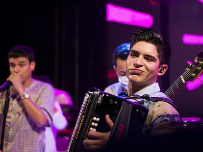 Rubén Lanao durante un concierto.