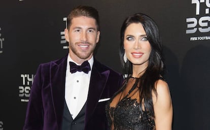 Sergio Ramos y Pilar Rubio en octubre de 2017.