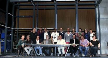 Equipo de 'Subprime' en el Teatro Cervantes de Málaga.