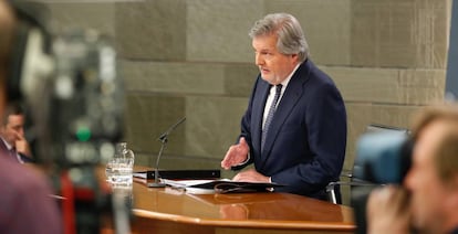 El portavoz del Gobierno, Íñigo Méndez de Vigo.