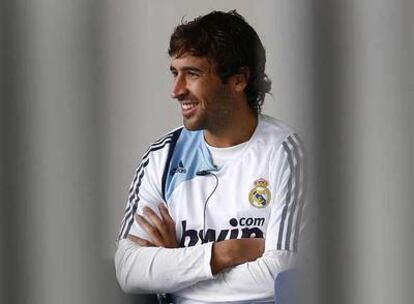 Raúl, en la ciudad deportiva del Madrid en Valdebebas.