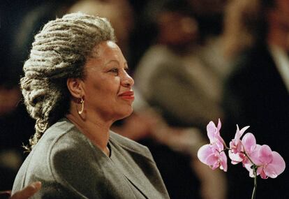 Toni Morrison, en un acto celebrado en Nueva York en 1994, al año siguiente de ganar el premio Nobel de Literatura.