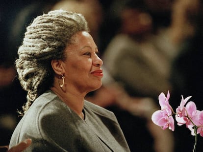 Toni Morrison, en un acto celebrado en Nueva York en 1994, al año siguiente de ganar el premio Nobel de Literatura.