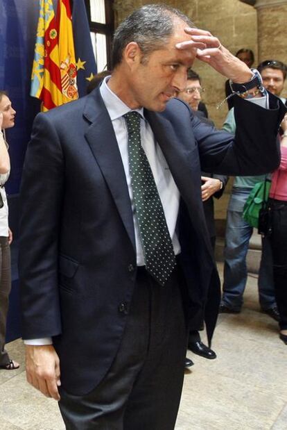 Francisco Camps, ayer en una entrega de premios en Valencia.