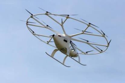 Prototipo de taxi aéreo de Volocopter.