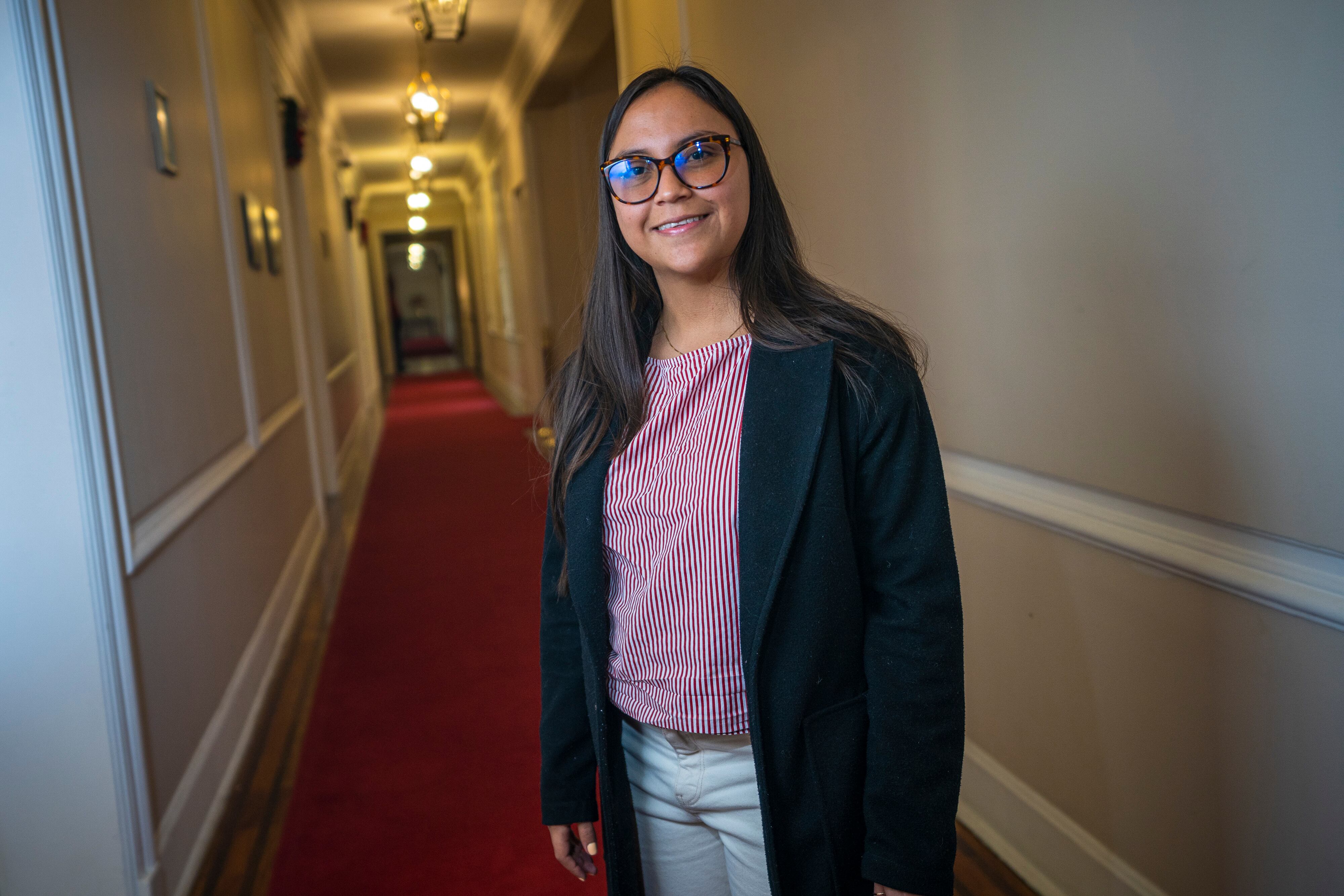 Gabriela Posso, en la Casa de Nariño en Bogotá.