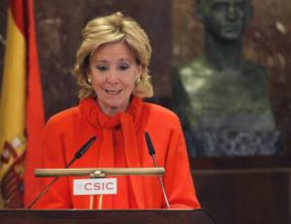La presidenta de la Comunidad de Madrid, Esperanza Aguirre. EFE/Archivo