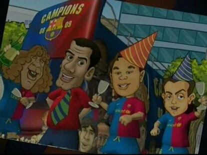 Los Barça Toons celebran la Liga