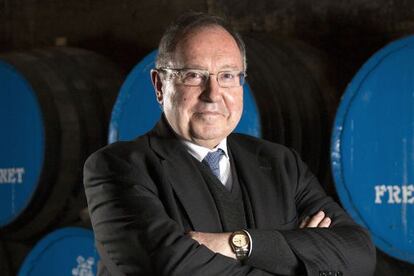 Josep Lluis Bonet, directivo de Freixenet, en las cavas de la bodega en Sant Sadurni d' Anoia (Barcelona).