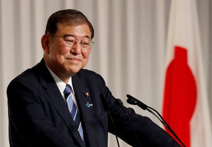 Shigeru Ishiba, el recién elegido líder del gobernante Partido Liberal Democrático (PLD), durante una comparecencia en Tokio, el pasado viernes.