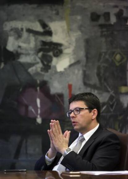 Stefan Kreuzkamp, durante la entrevista en la sede que Deutsche AM tiene en Madrid. 